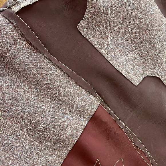 Handcrafted Extra Large Commercial Upholstery Tote with Long Shoulder Strap - Picture 8 of 11